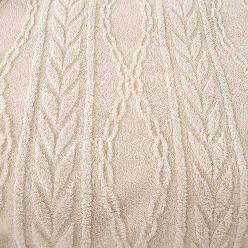 Pacoar Cade - Sherpa Throw Blanket-3d Stylish Design Super Soft Fuzzy Cozy Warm Blanket Thick Plush Fluffy Furry Blankets For Teen - Linen-(without Pillows)-Twin XL65" x 90"