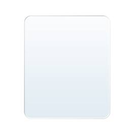WELLFOR - 30 in. W. x 36 in. H Rectangular Aluminum Framed Wall-Mounted Bathroom Vanity Mirror - White