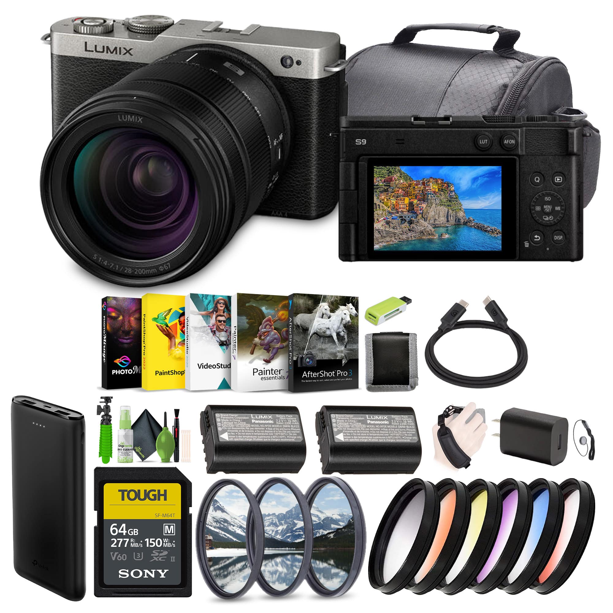 Panasonic - sakura Panasonic LUMIX S9 Full Frame Mirrorless Camera with 18 40mm