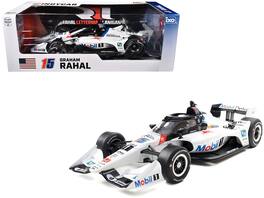 IXO - Dallara IndyCar #15 Graham Rahal Mobil 1 Rahal Letterman Lanigan Racing Road Course NTT IndyCar Series 2025 1/18 - White, Blue, Red, Black