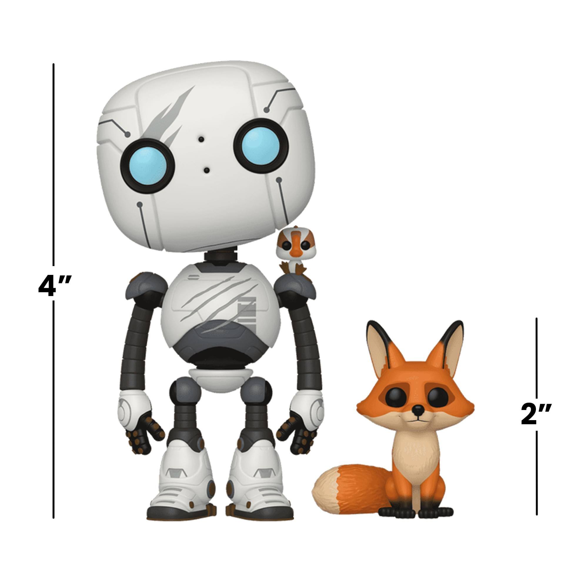 Alt View 3. Funko - Funko POP! & Buddy: The Wild Robot - Roz with Fink & Brightbill   - Collectibles - Multicolor.