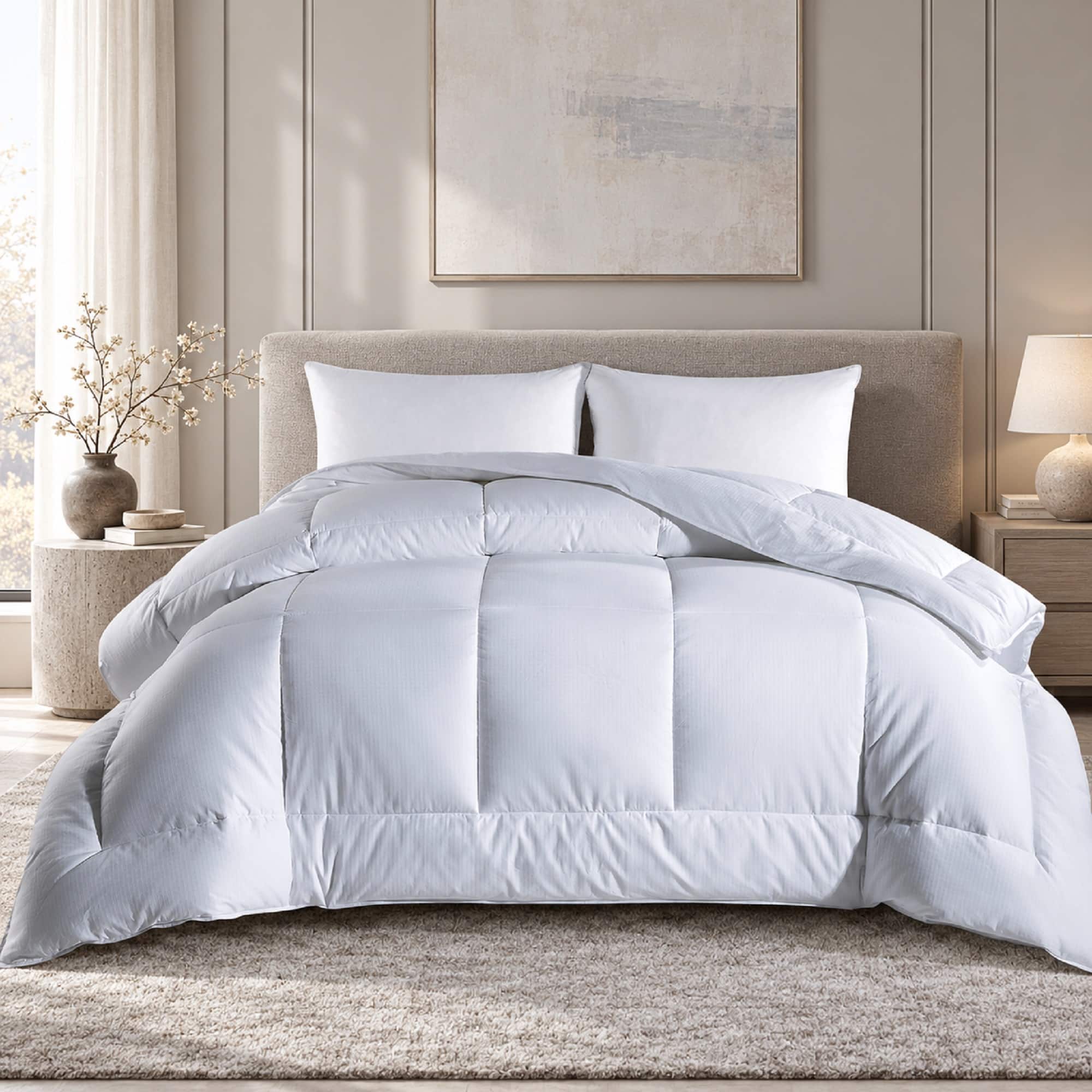 Peace Nest - Down Alternative Comforter Duvet Insert - White