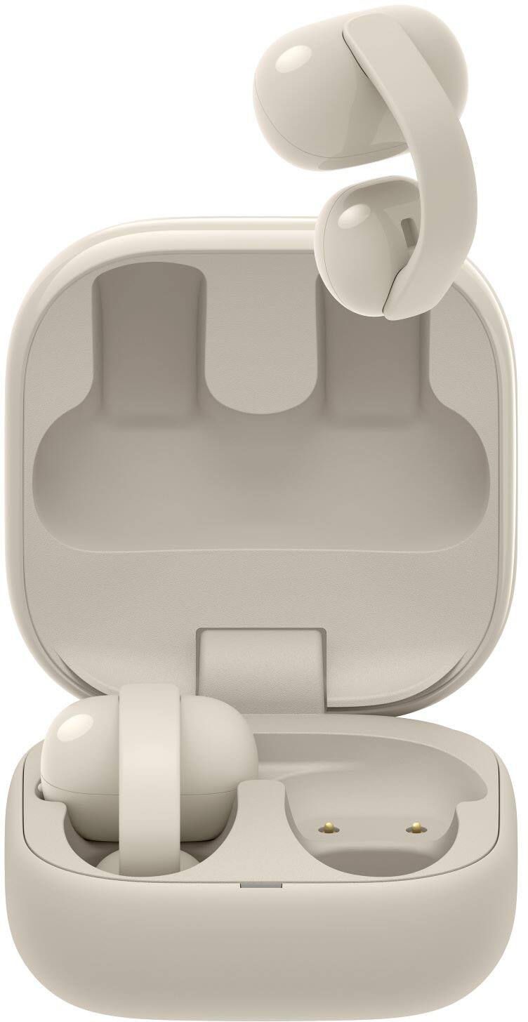 Alt View 1. Sony - LinkBuds Clip Truly Wireless Open Earbuds - Greige.