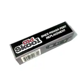 SNES Power Port Replacement - Old Skool - Gray