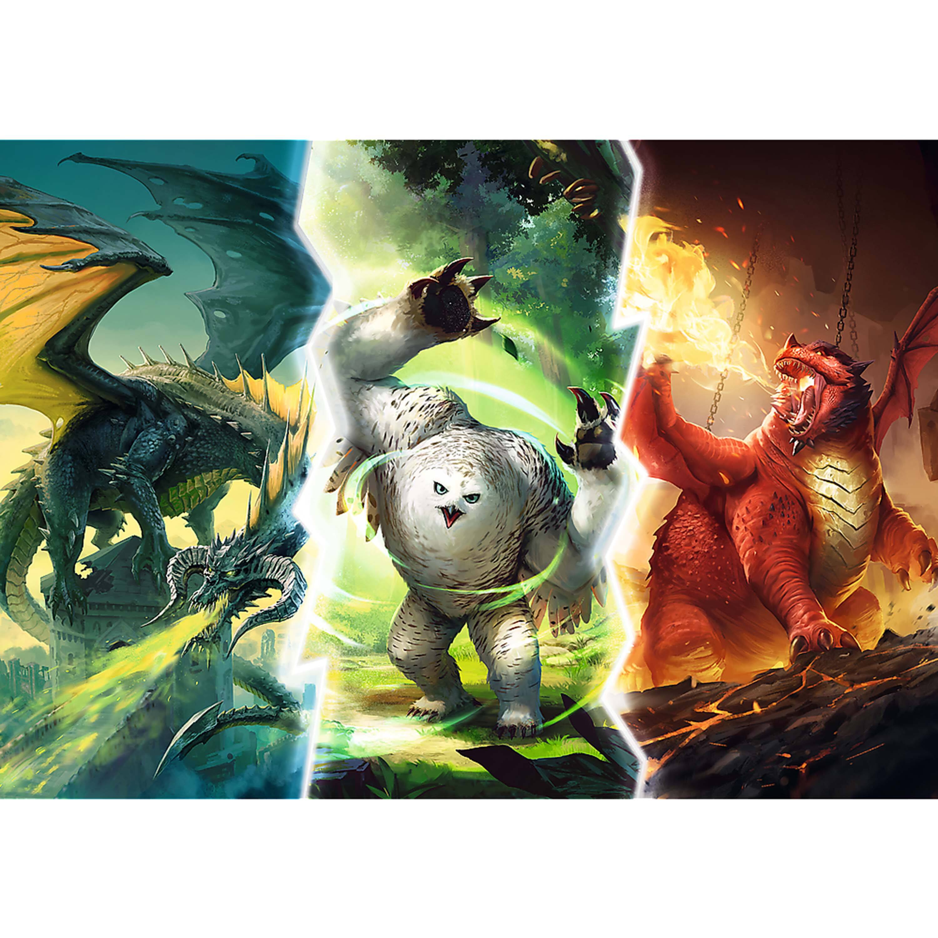 Angle. Trefl - Trefl Red 1000 Piece Puzzle - Dungeons & Dragons - Legendary Monsters of Faerun.