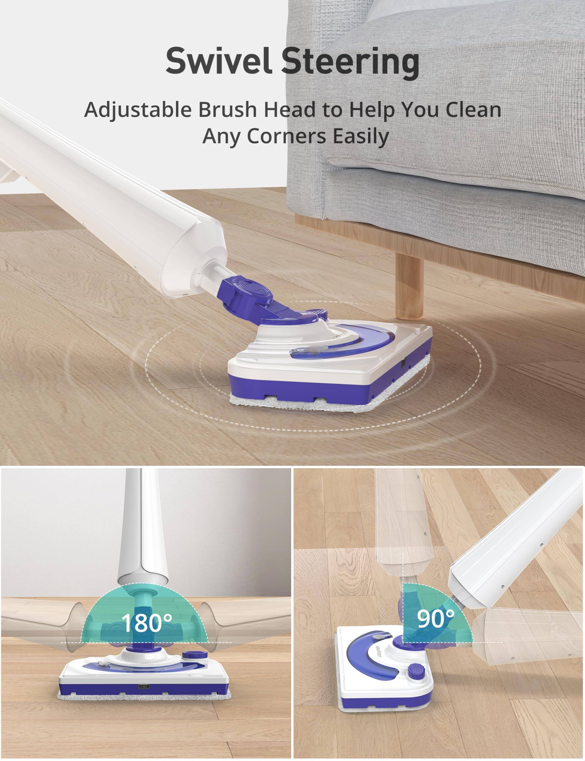 Swivel Steering Adjustable Brush Head to Help You Clean Any Corners Easily

180°

90°