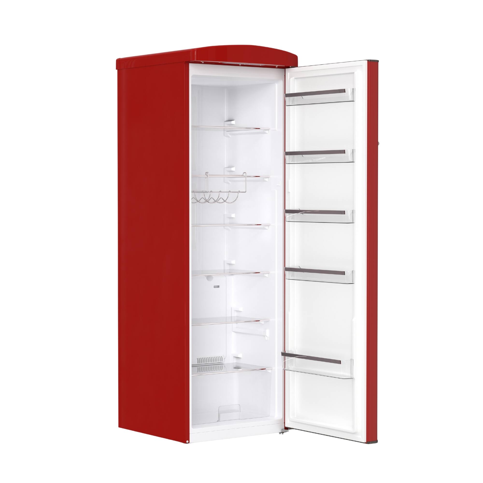 Angle. Conserv - Conserv 11cf Classic Retro Refrigerator 24 in Frost Free Eco R600a 110V - Red.
