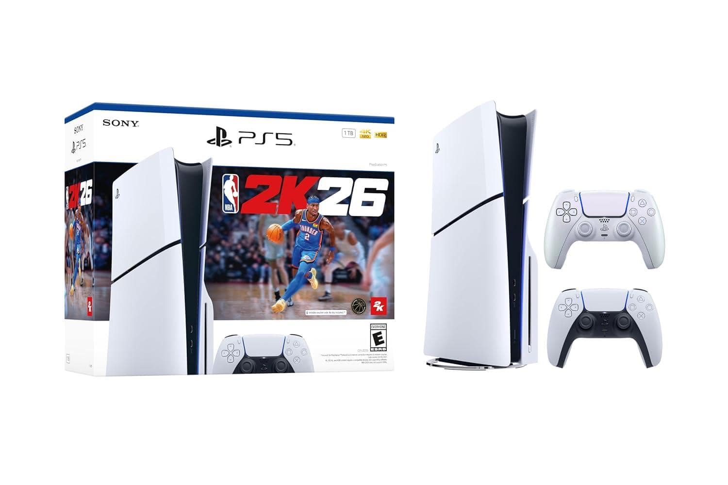 PlayStation 5 NBA26 Disc Console Slim w/DualSense Controller Chroma - PlayStation 5