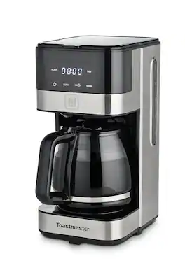 Toastmaster - 12-Cup Programmable Coffee Maker - Black