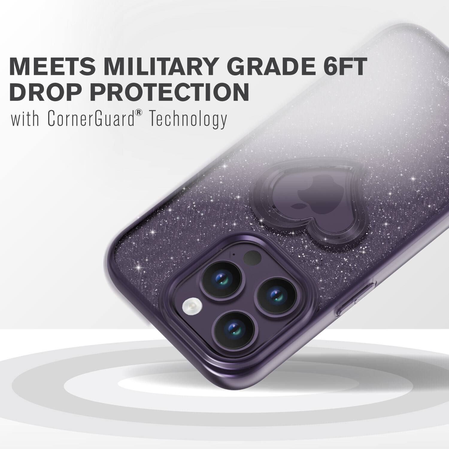 MEETS MILITARY GRADE 6FT DROP PROTECTION with CornerGuard® Technology