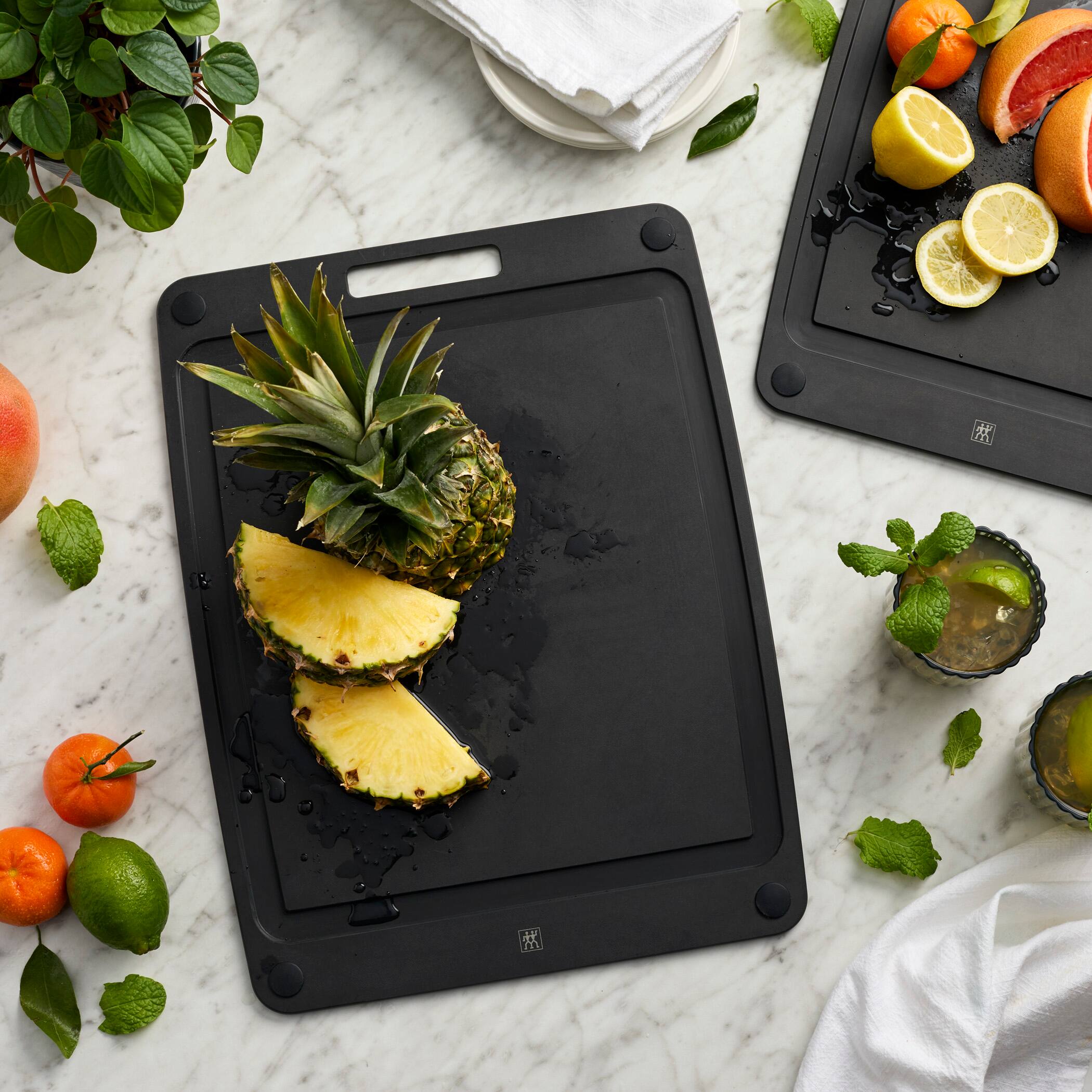 Alt View 5. ZWILLING - ZWILLING Plant Fiber 17-in x 13-in Non-Slip Cutting Board - Slate - Slate.
