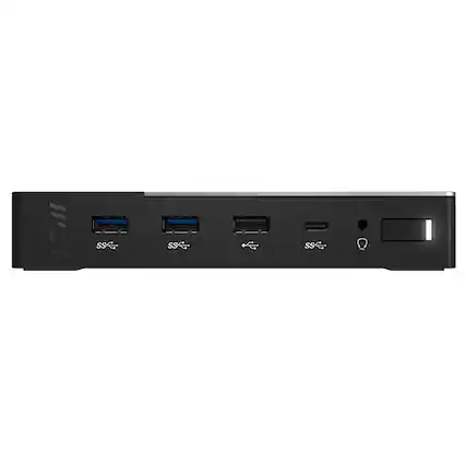 Front. MSI - USBC Docking Station Gen 2 - Black/Gray.