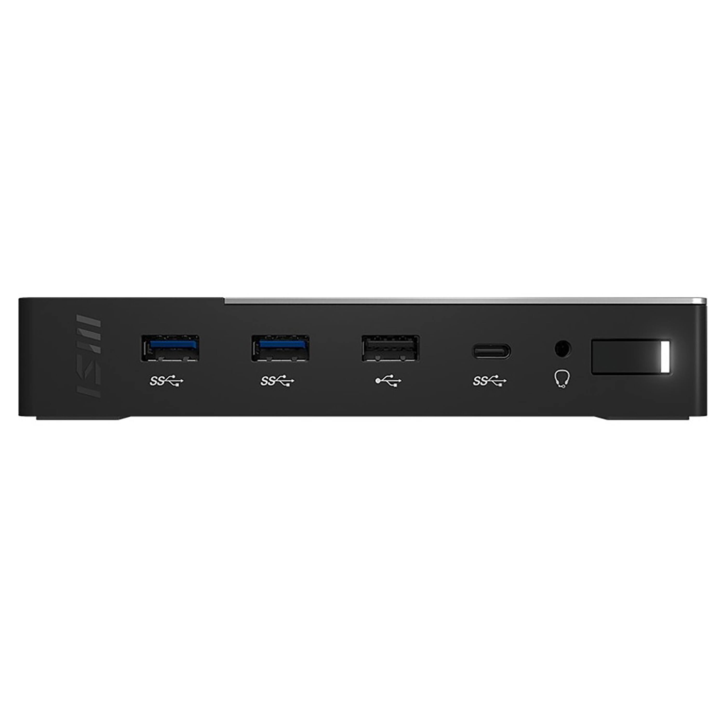 Front. MSI - USBC Docking Station Gen 2 - Black/Gray.