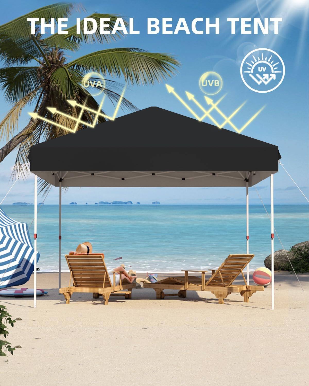 THE IDEAL BEACH TENT

UVA UVB UV