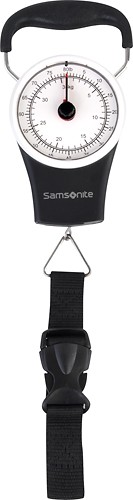 Best Buy: Samsonite Manual Luggage Scale Black 43679