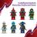 6 minifigures include Zane, Nya, Rogue, and Morro.