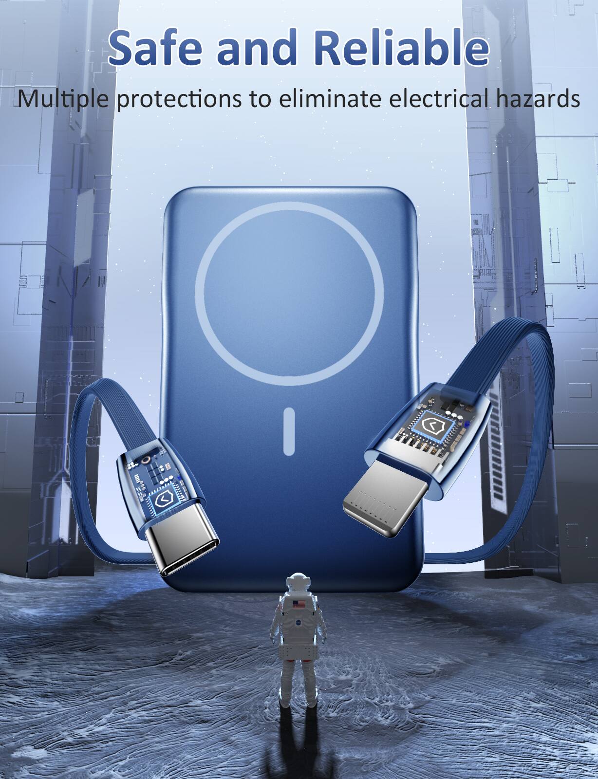 Safe and Reliable  
Multiple protections to eliminate electrical hazards