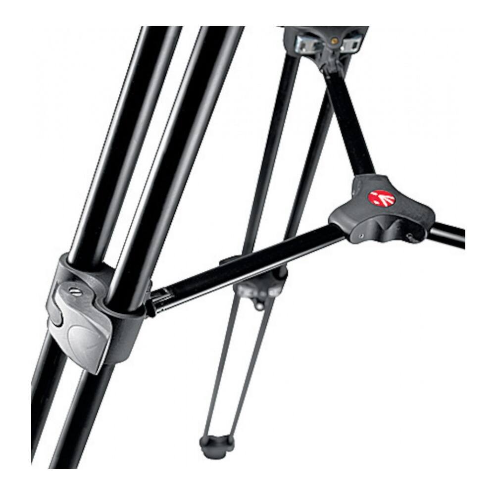 Left. Manfrotto - Manfrotto MVT502AM Video Tripod with Telescopic Twin Legs (Black).