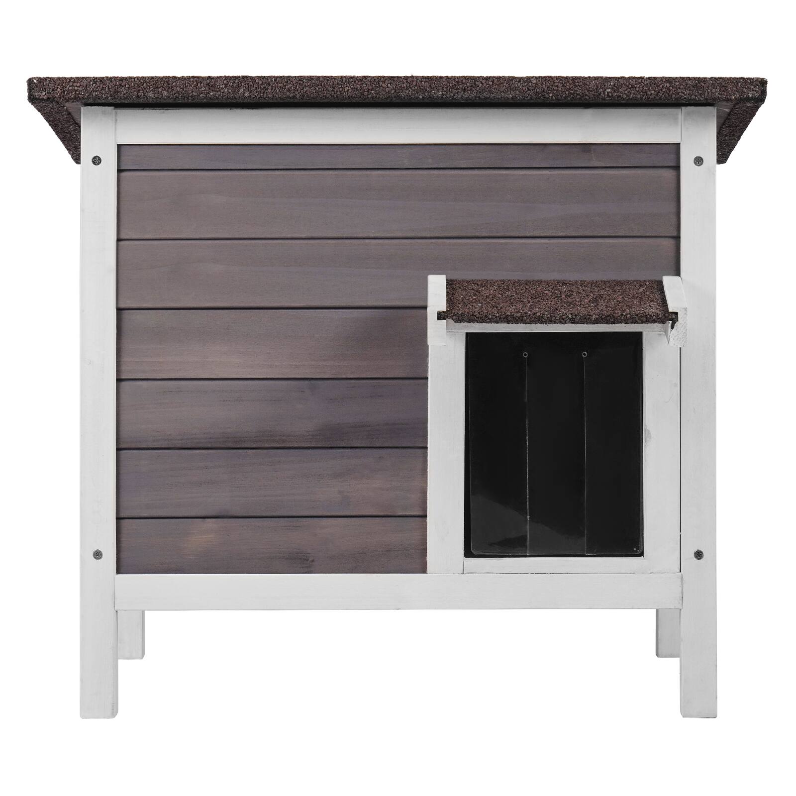 Alt View 5. VEVOR - Outdoor Cat House Weatherproof, Feral Cat Shelter for Multiple Cats, Outdoor Wooden Cat Rabbit House.