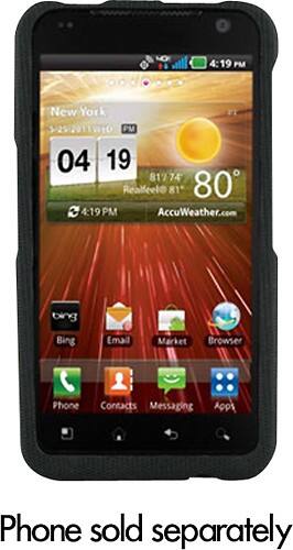 Front Standard. Xentris Wireless - Body Glove Snap-On Case for LG Revolution VS910 Mobile Phones - Black.