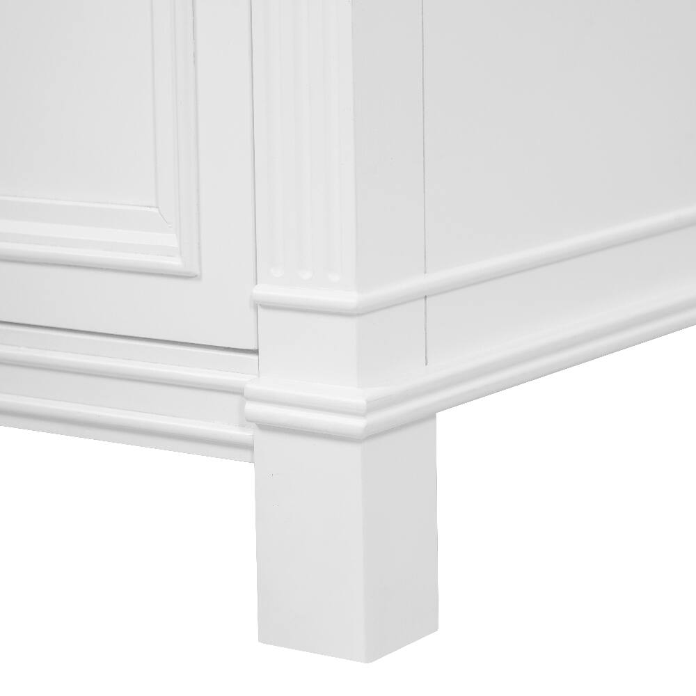 Alt View 10. Loheer - Loheer 24 inch bathroom vanity with sink White Vintage Cabinet - White.