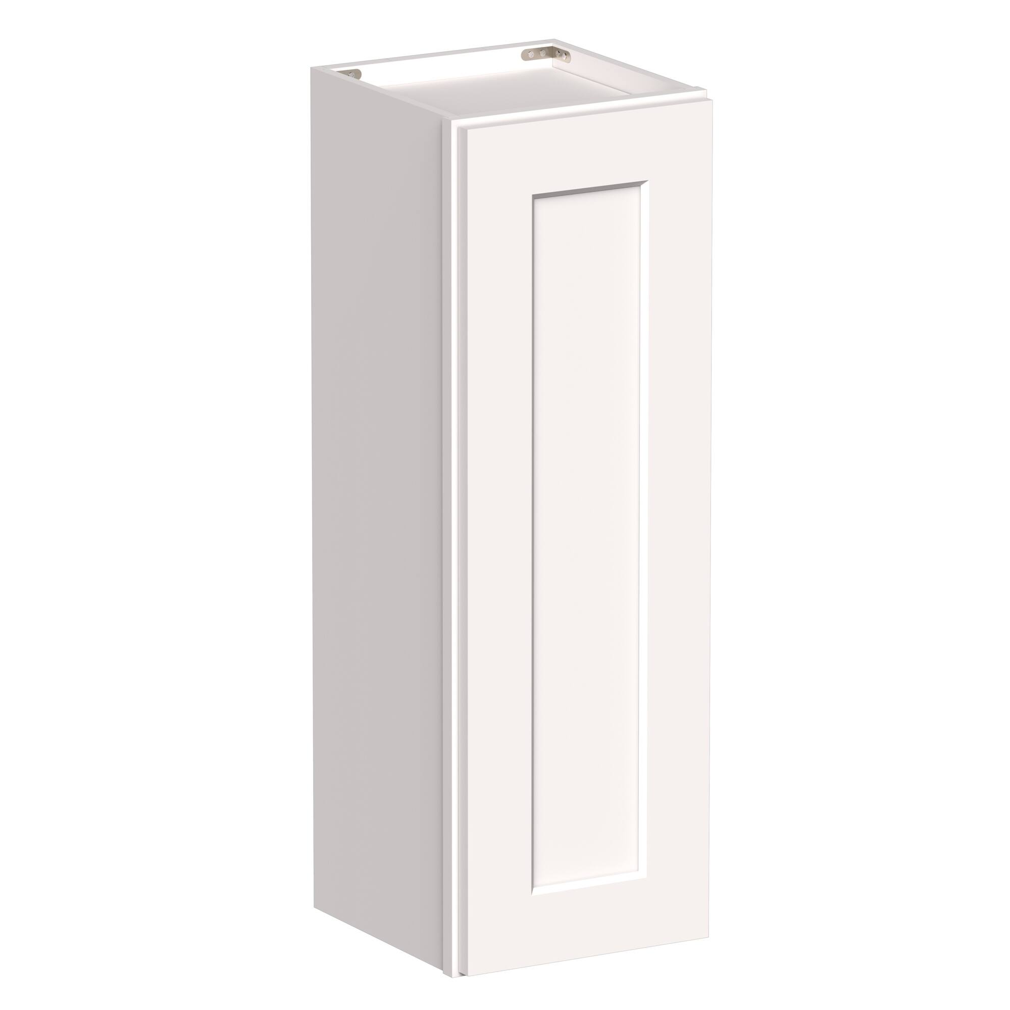 Angle. Boyel Living - 12-in W x 36-in H x 12-in D Shaker RTA Kitchen Wall Cabinet with Soft-Close - White Shaker.
