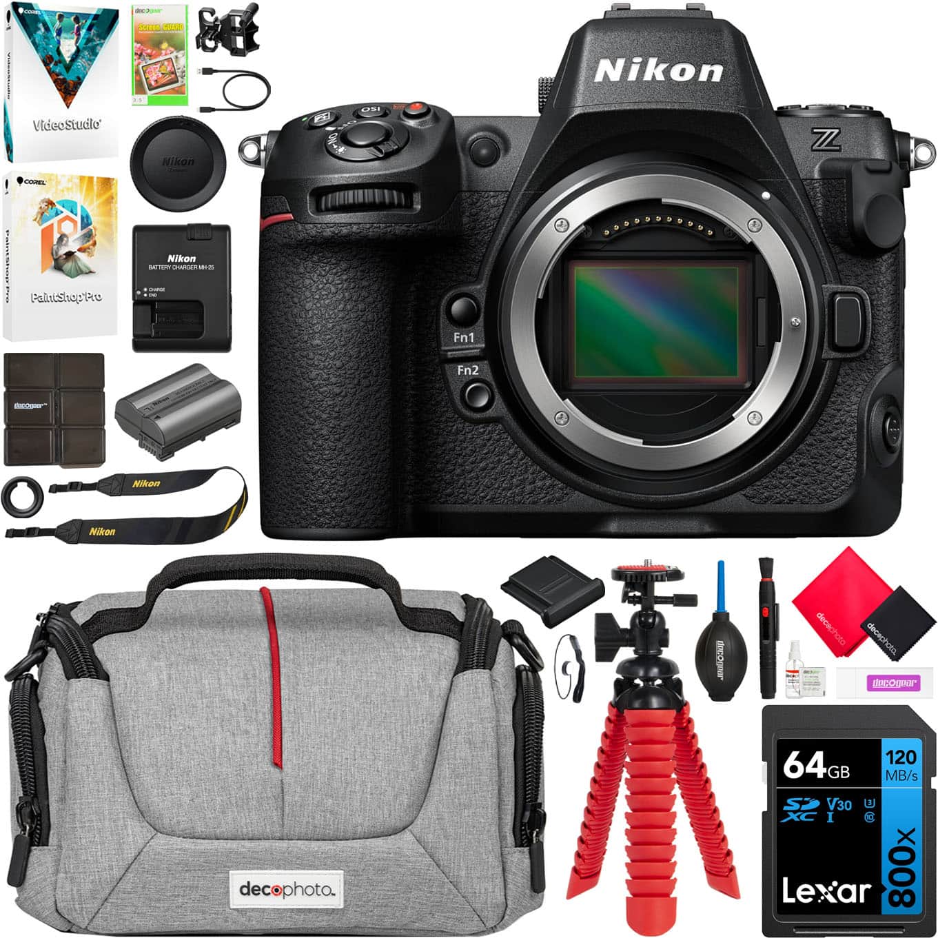Nikon - Z8 Professional Full Frame Mirrorless 8K Video Hybrid Camera Body Bundle