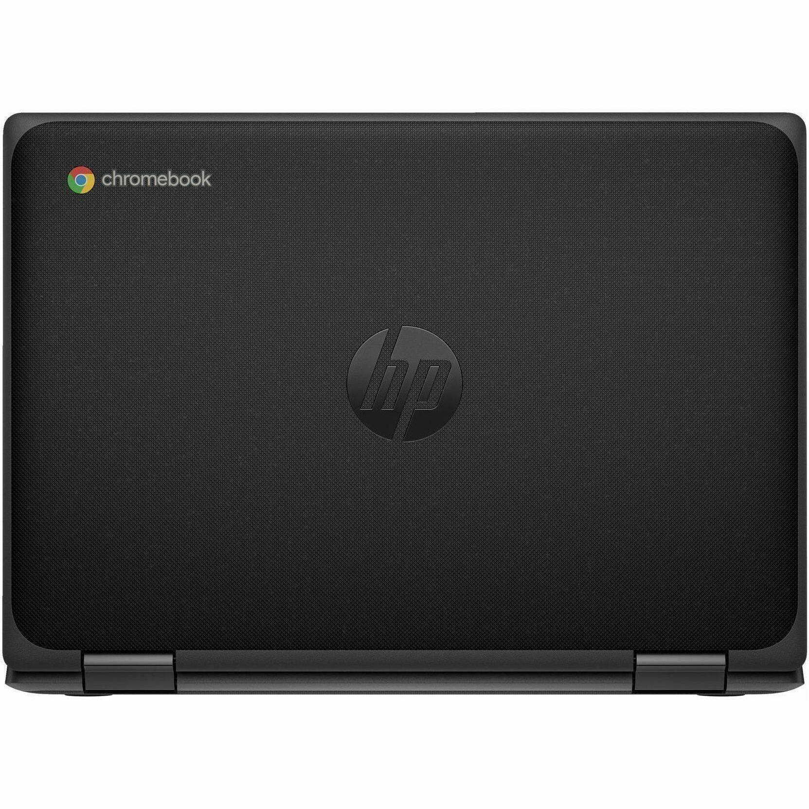 Alt View 5. HP - HP Fortis G5 11.6" HD 1366 x 768 2-in-1 Convertible Chromebook Intel N100 4GB RAM 32GB eMMC Intel UHD Jack Black - Intel - Jack Black.