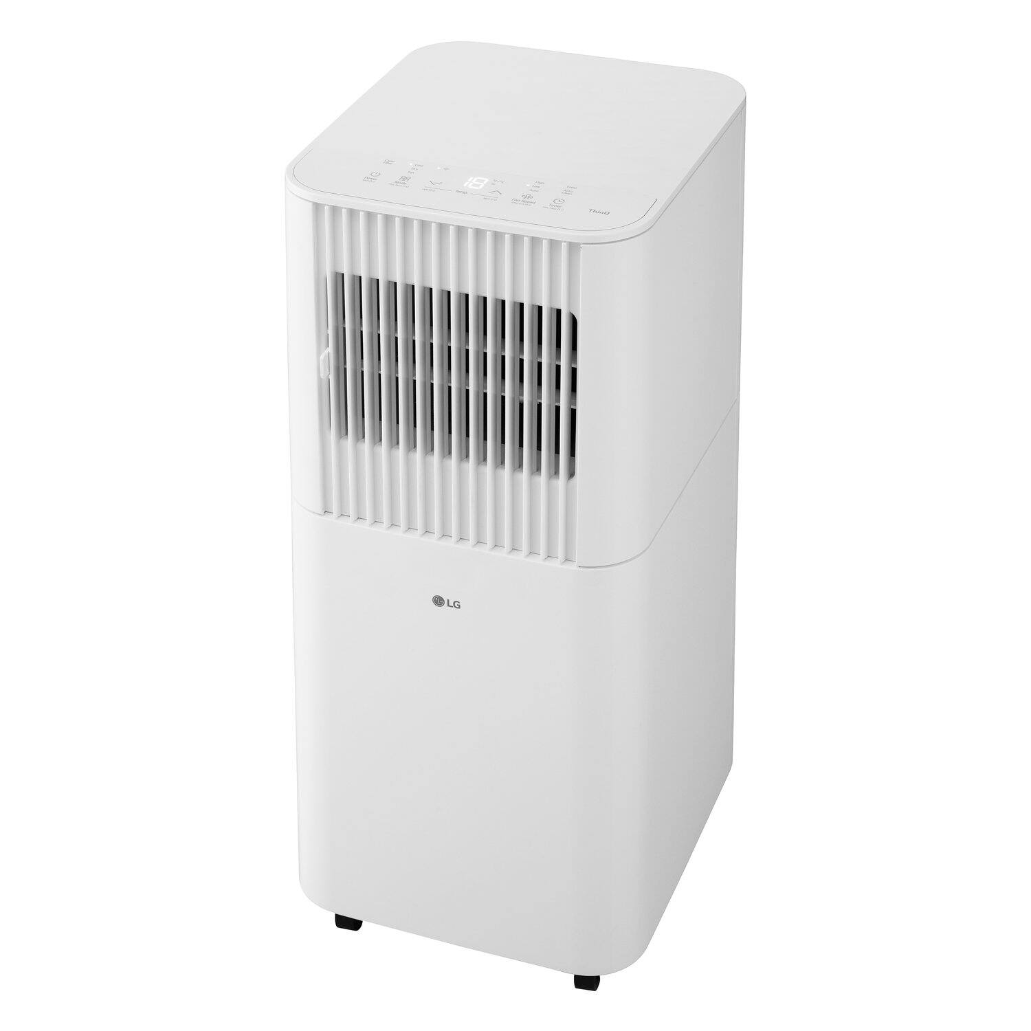 Alt View 17. LG - 6,000 BTU DOE (8,000 BTU ASHRAE) 250 Sq. Ft. White Portable Air Conditioner with Remote - White.