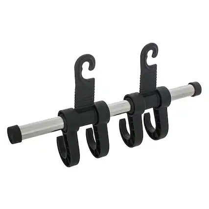 Front. MAXSA Innovations - Maxsa Innovations 25534 4-hook Car Headrest Hanger, Chrome - black.