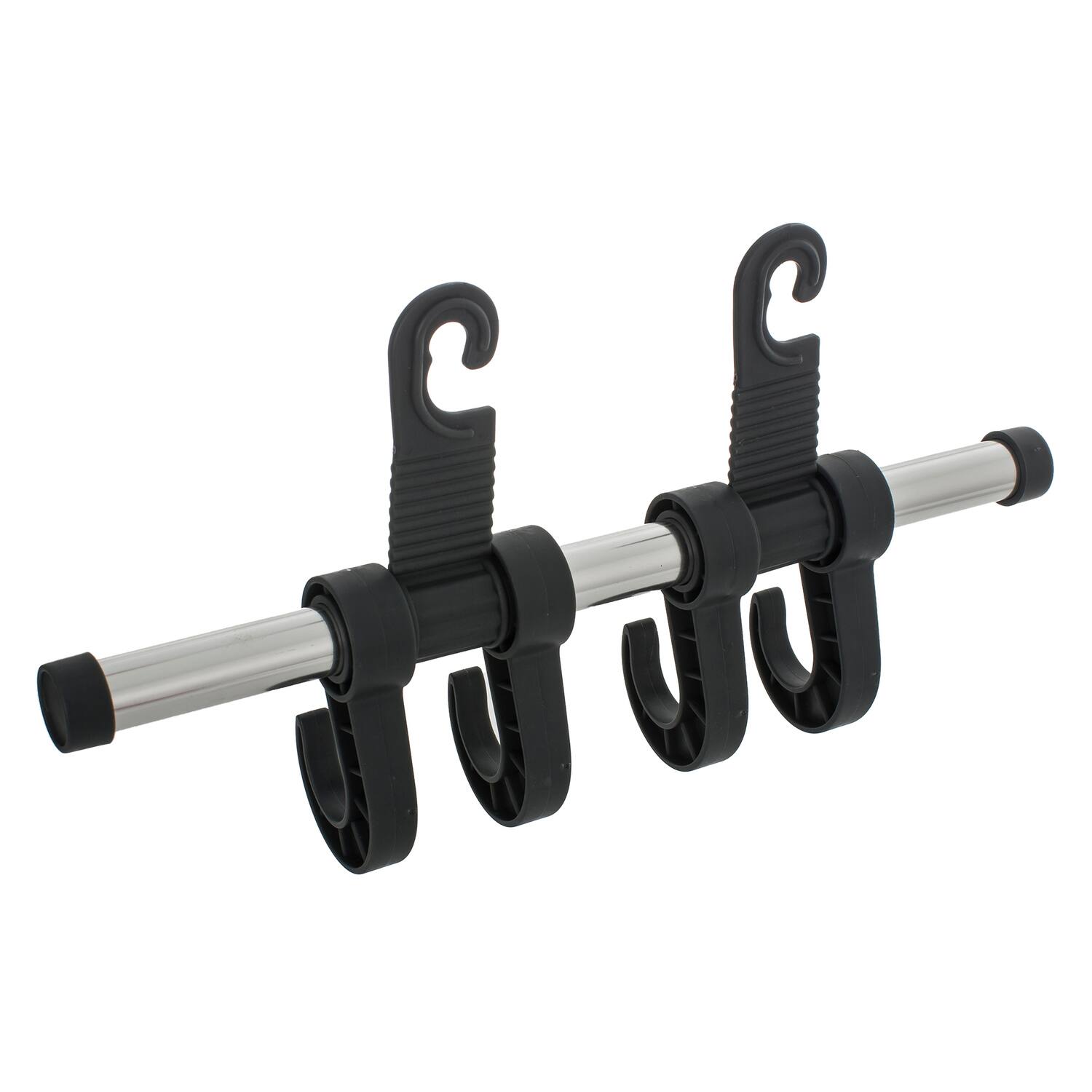 Front. MAXSA Innovations - Maxsa Innovations 25534 4-hook Car Headrest Hanger, Chrome - black.