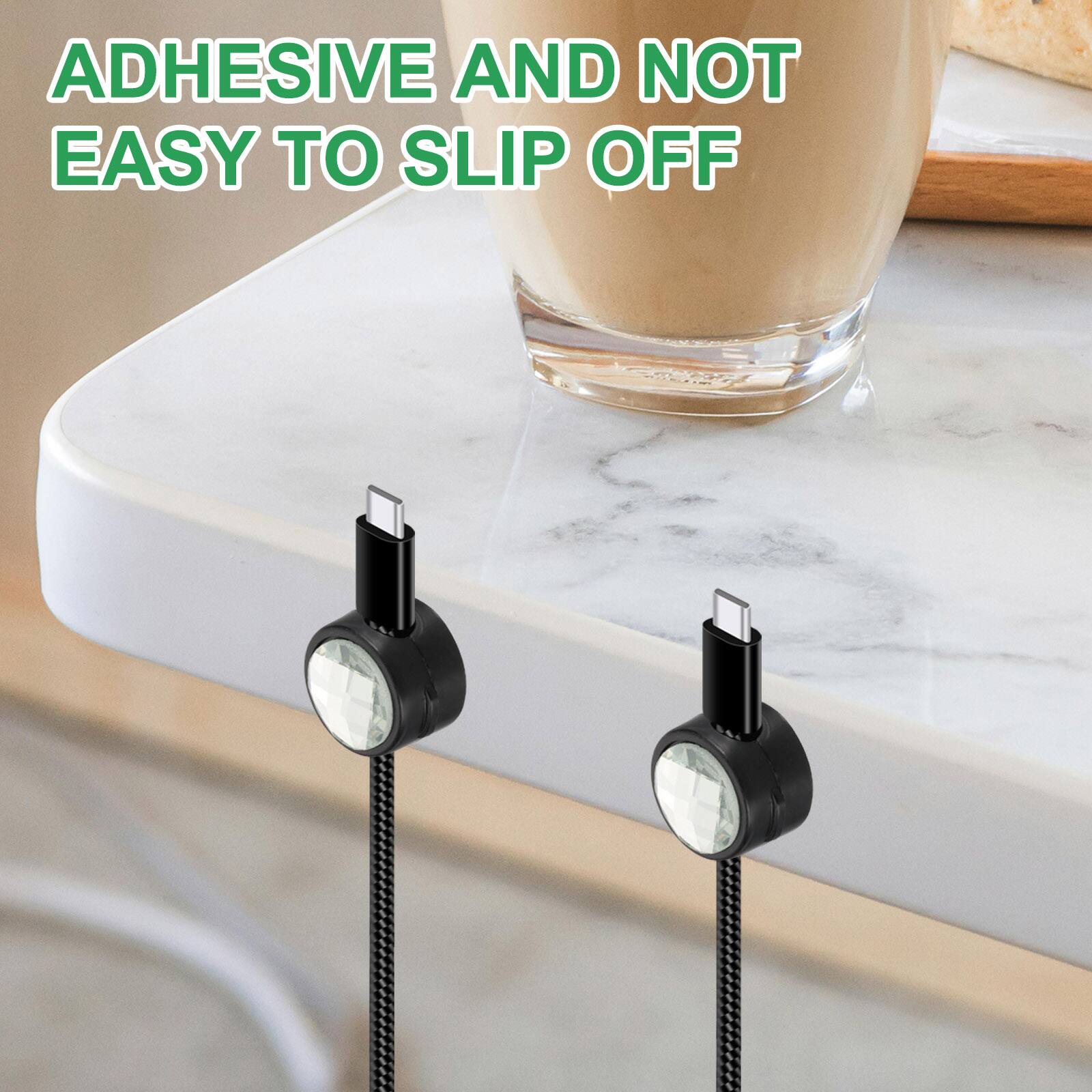 ADHESIVE AND NOT EASY TO SLIP OFF