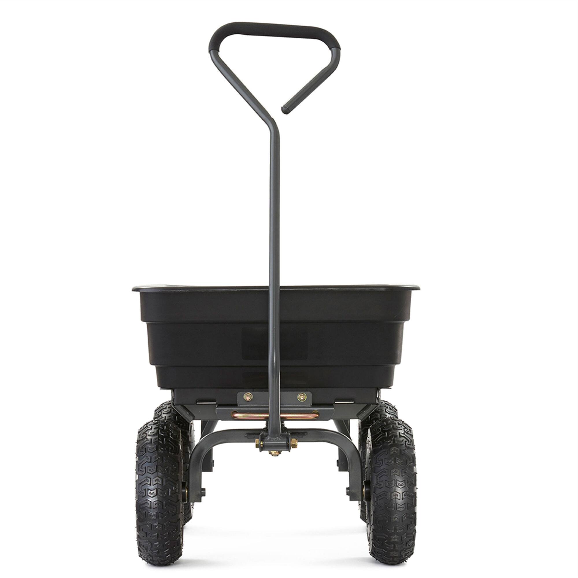 Alt View 7. Gorilla Carts - Gorilla Carts Poly Garden Dump Cart Camping Beach Wagon, 600 Pound Capacity - Black.