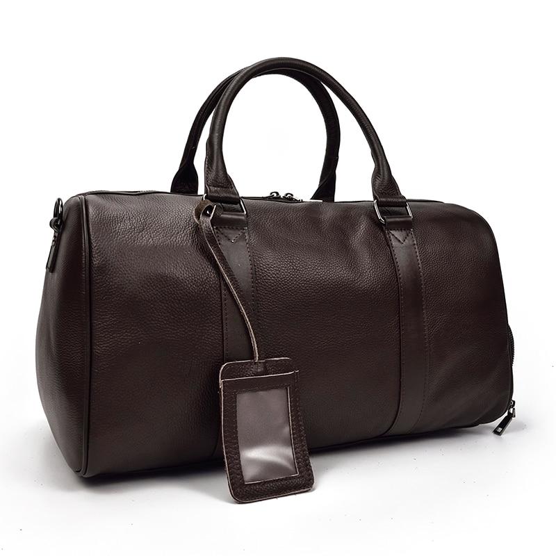 Alt View 9. Steel Horse Leather - The Endre Weekender | Vintage Leather Duffle Bag - black.