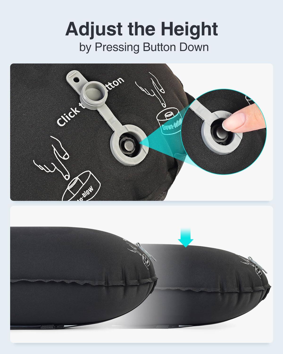 Adjust the Height by Pressing Button Down