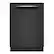 Front. Bosch - 300 Series 24" Top Control Smart Built-In Stainless Steel Tub Dishwasher with 3rd Rack and Zone Wash, 46 dBA - Black.