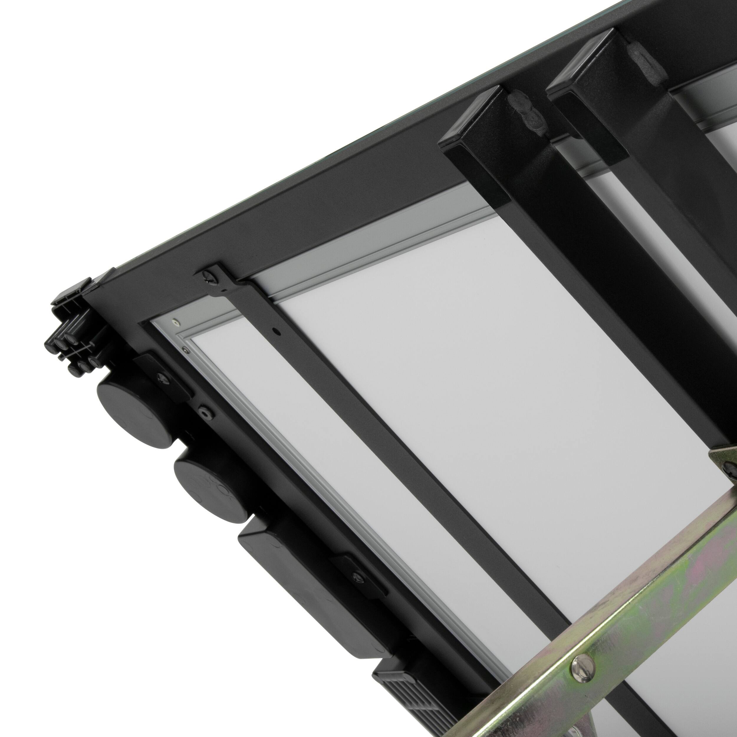 Alt View 17. Studio Designs - Futura Light Table for Artists and Drawing - Black / Clear Glass.