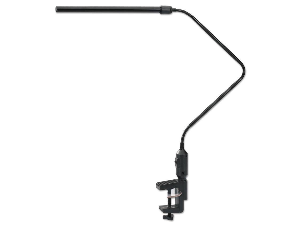 Alt View 3. Alera - Alera LED Desk Lamp With Interchangeable Base/Clamp 5.13"wx21.75"dx21.75"h Blk.