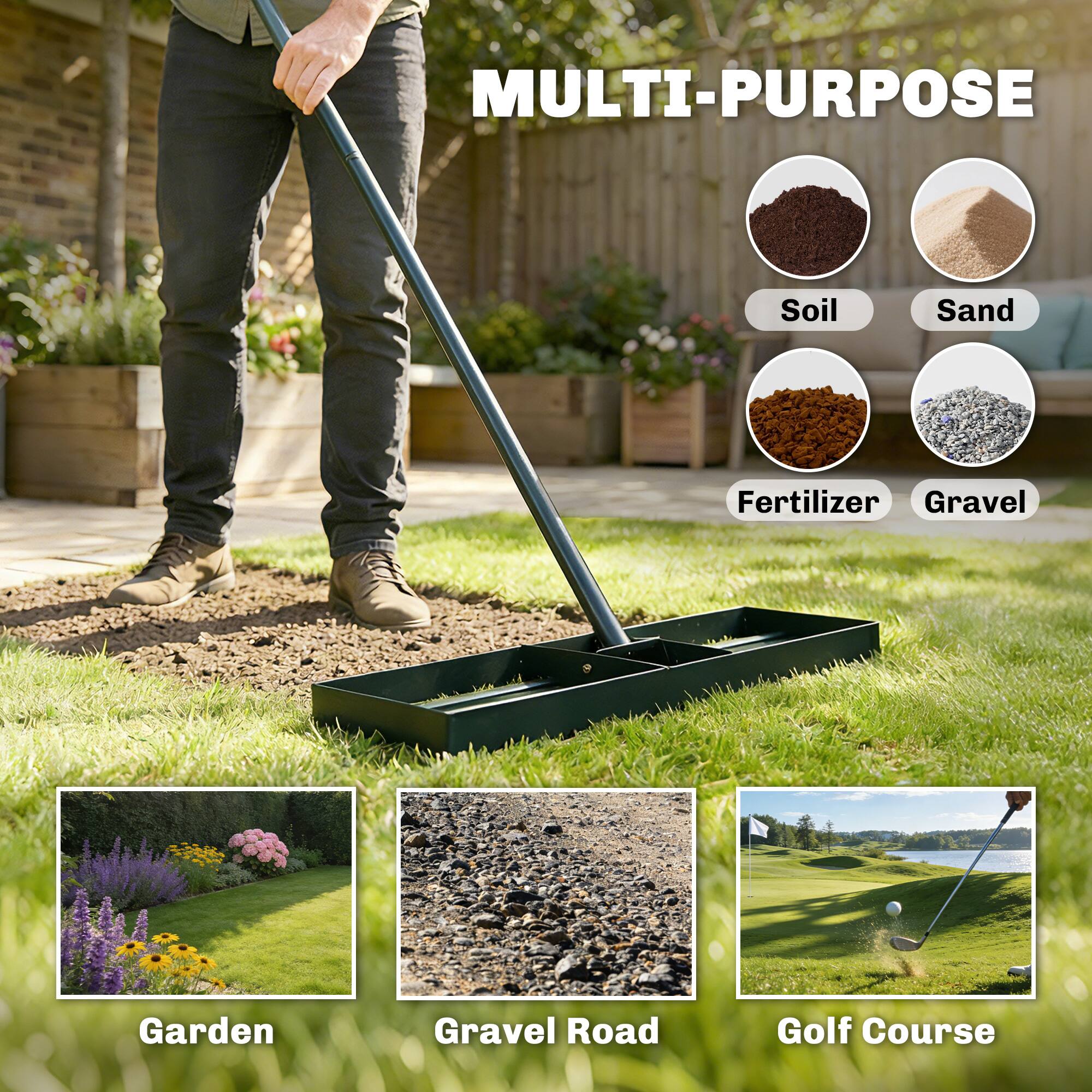 MULTI-PURPOSE  
Soil  
Sand  
Fertilizer  
Gravel  
Garden  
Gravel Road  
Golf Course