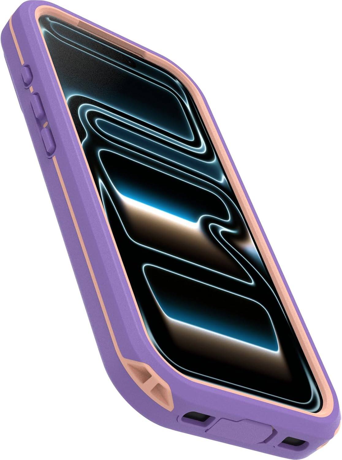 Back. OtterBox - OtterBox iPhone 17 Pro (Only) Fre Series Case with MagSafe, Sleek & Stylish, Waterproof iPhone Case up to 2 Meters, IP68 - Rule of Plum (Purple).