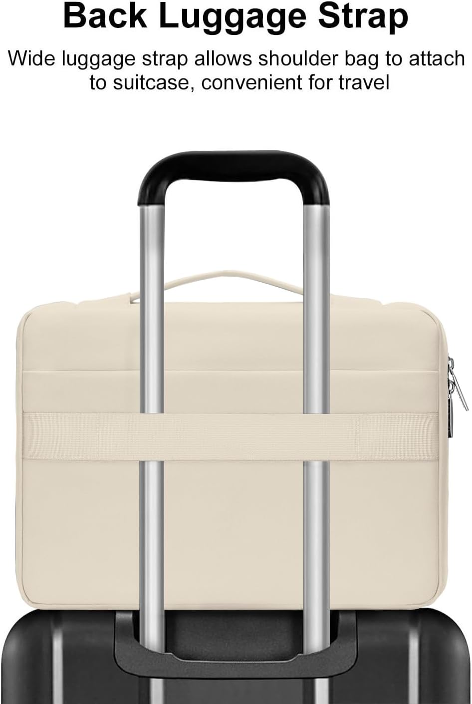 Back Luggage Strap

Wide luggage strap allows shoulder bag to attach to suitcase, convenient for travel