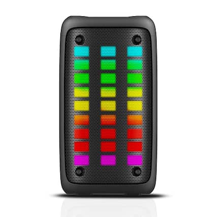 Front. RCA - Disco 203 RGB Wireless Party Speaker with Dual 3" Woofers & LED Lights - Black.