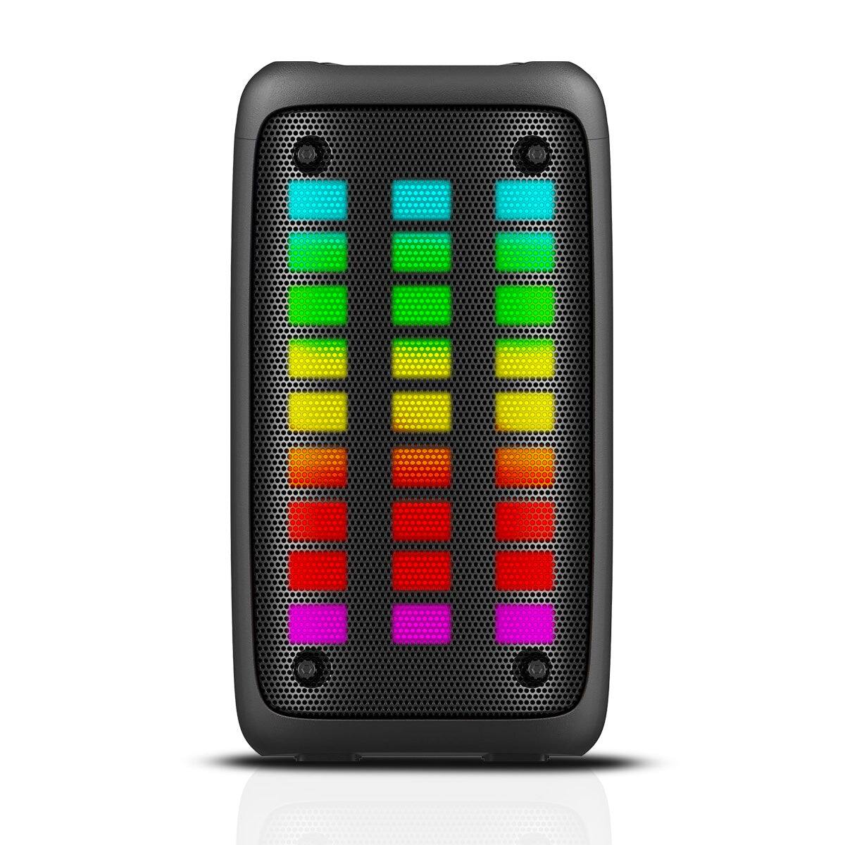 Front. RCA - Disco 203 RGB Wireless Party Speaker with Dual 3" Woofers & LED Lights - Black.