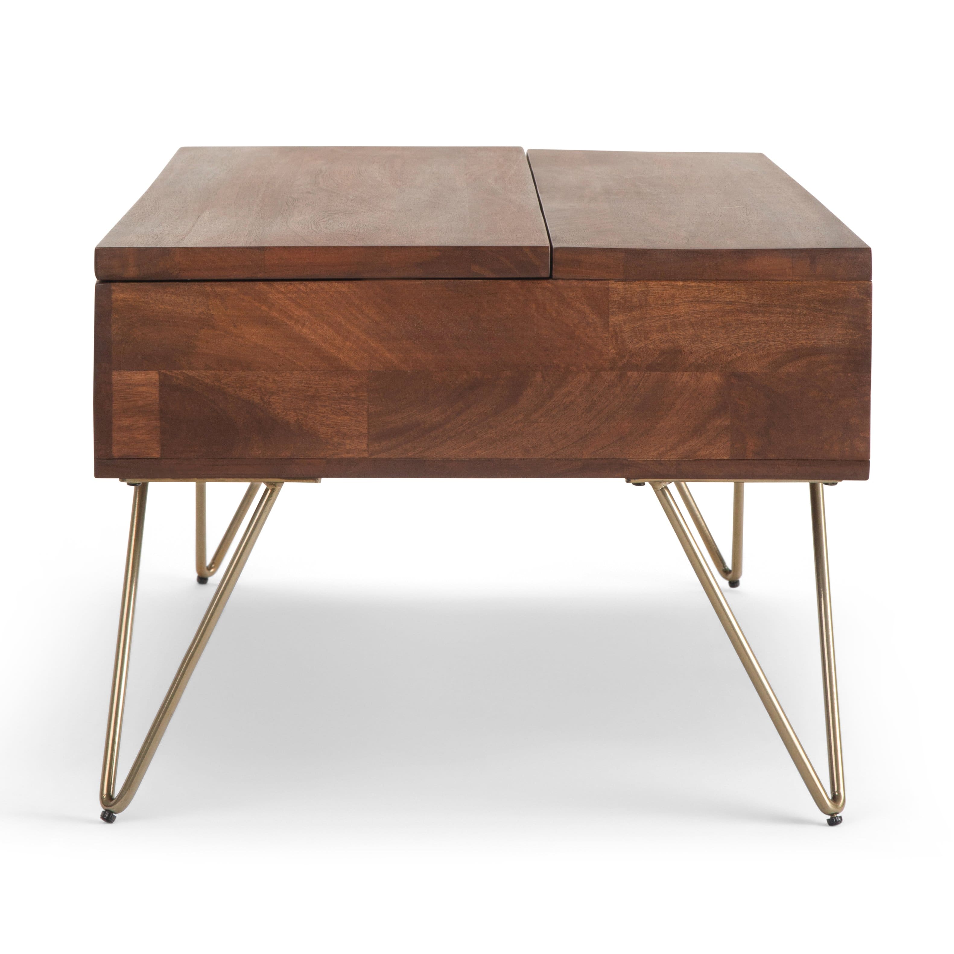 Alt View 15. Simpli Home - Hunter Lift Top Coffee Table - Umber Brown.