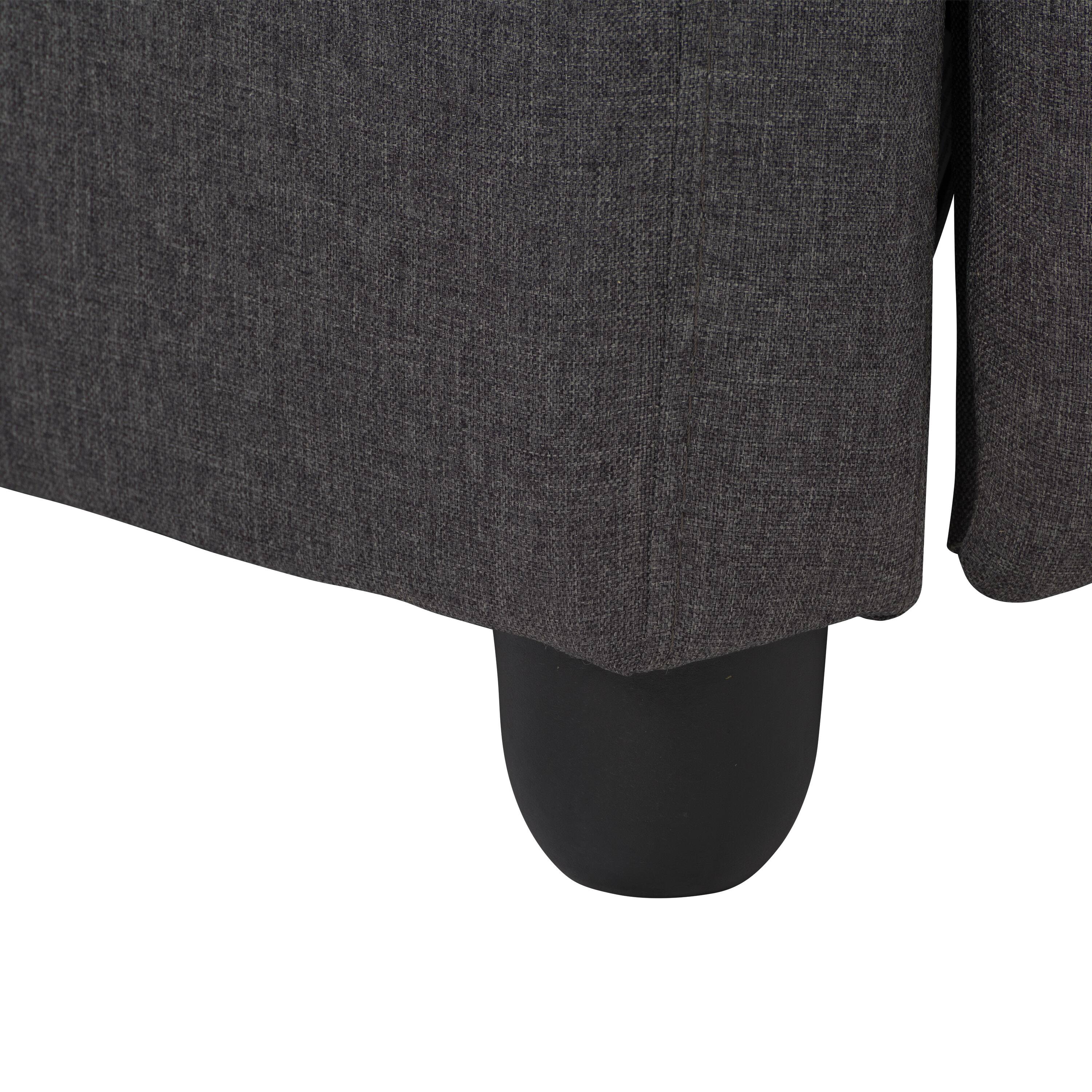 Alt View 18. CorLiving - Oren Fabric Recliner - Dark Grey.