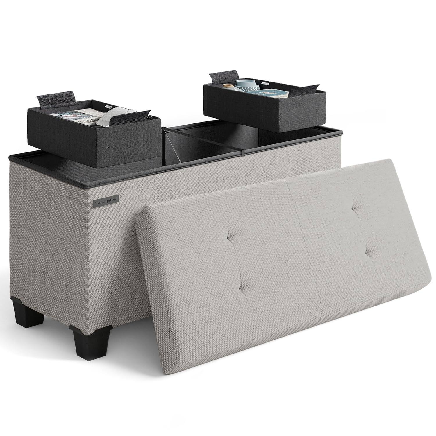 02 - Light Grey Fabric 15"D x 30"W x 15"H