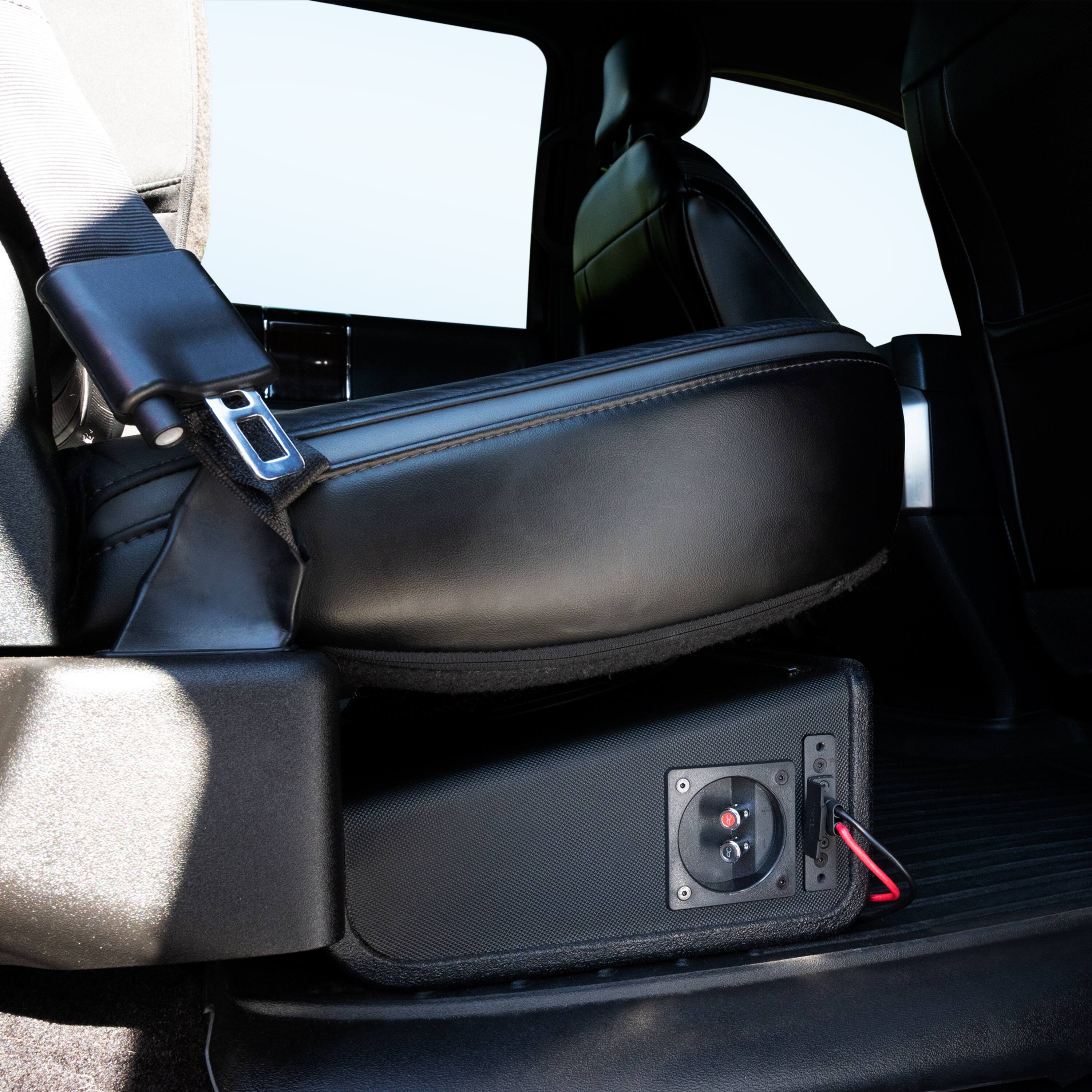 Alt View 18. AudioControl - Space Series 10” Single-Voice-Coil 2-Ohm Loaded Sealed Subwoofer Enclosure - Black.