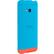 Right View. HTC - Double Dip Hard Shell Case for HTC One Smartphones - Bright Peach, Pastel Blue.