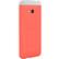 Front Standard. HTC - Double Dip Hard Shell Case for HTC One Smartphones - Bright Peach, Glacier Gray.