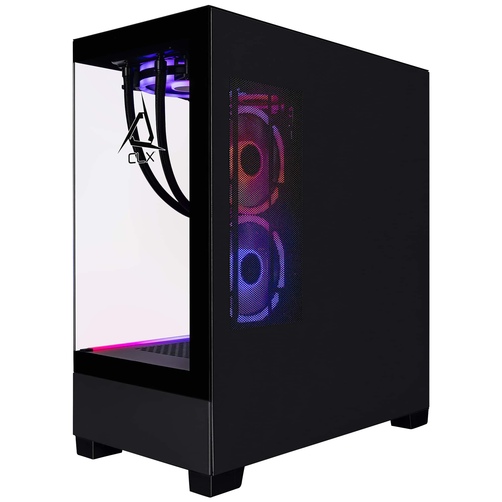 Back. CLX - SET Gaming Desktop - Intel Core i9 14900KF - 64GB DDR5 5600 Memory - GeForce RTX 5080 - 2TB NVMe M.2 SSD - 4TB HDD - Black.